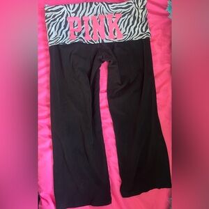 VS Pink Fold Over Leggings